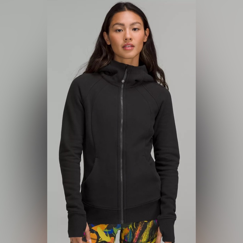 lululemon athletica Black Full-Zip Hooded Jacket